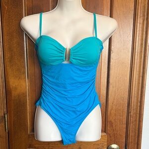 Elegant Teal Women's One Piece Swimsuit